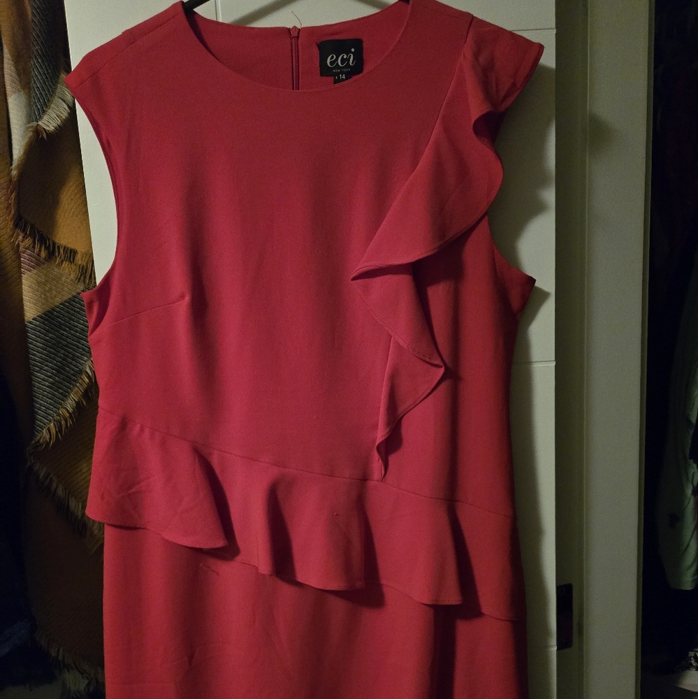 Gently used red dress